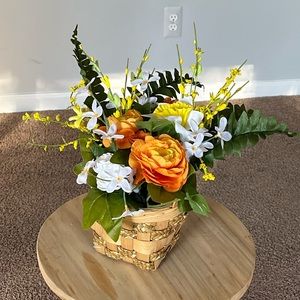 Faux floral arrangement